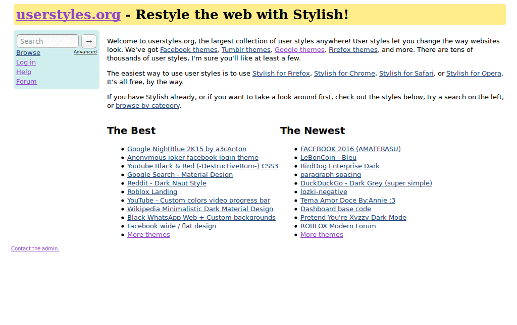 userstyles.org styles