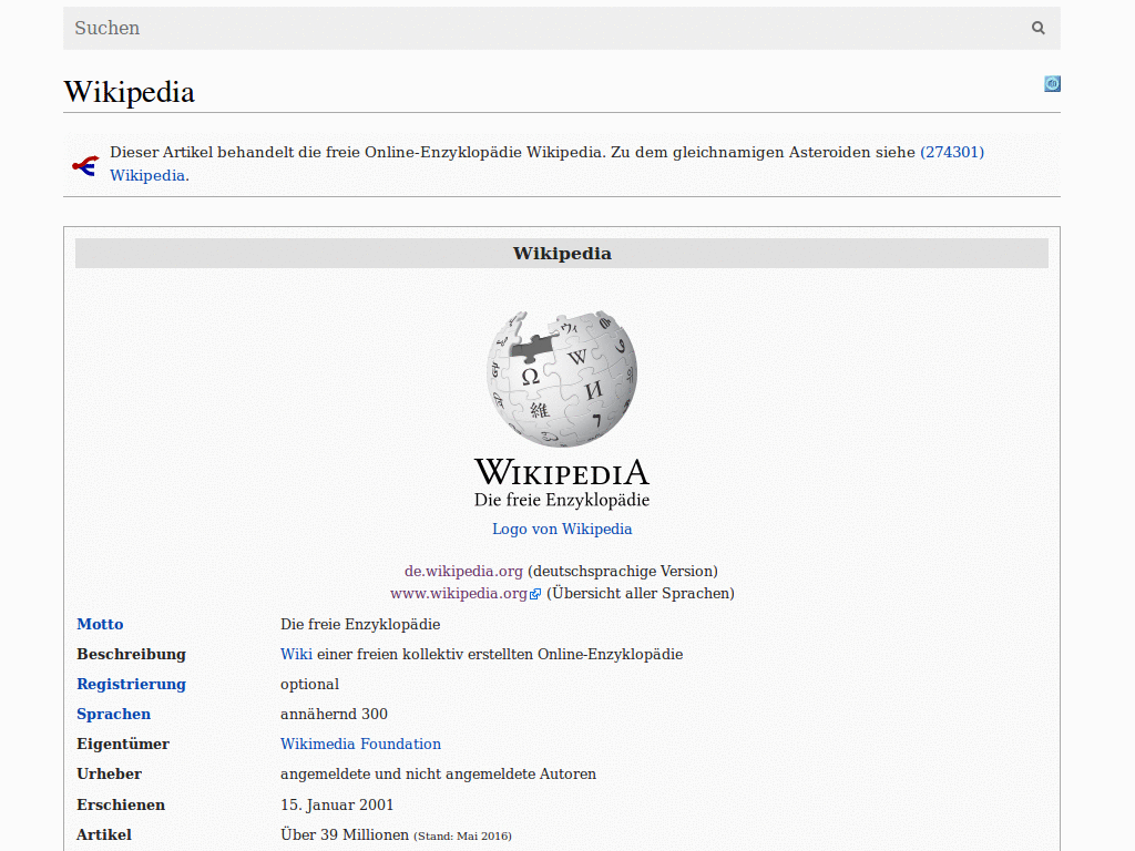 Wikipedia reading-mode