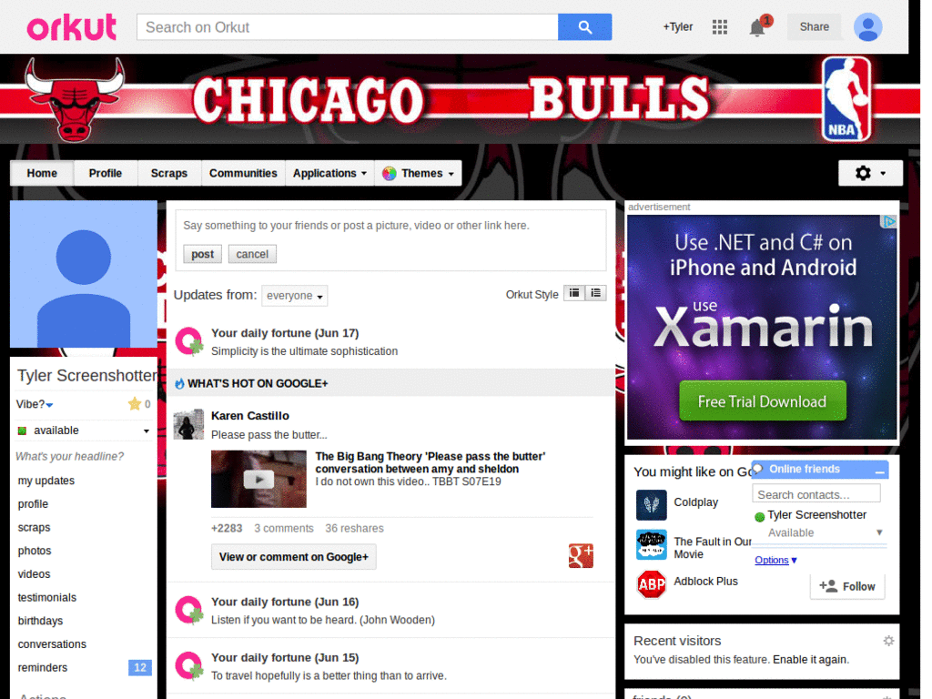 Orkut - NBA - Chicago Bulls ( by Templah.com )
