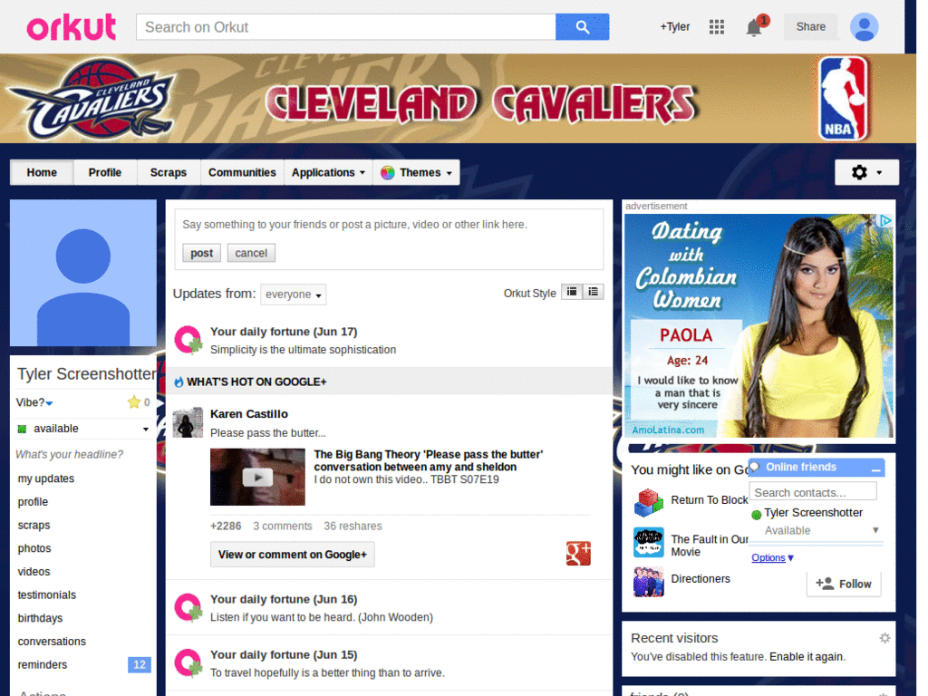 Orkut - NBA -  Cleveland Cavaliers ( Templah.com )