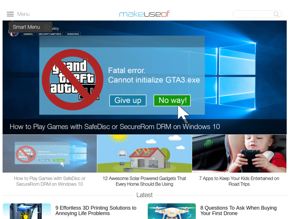 makeuseof.com - no ads