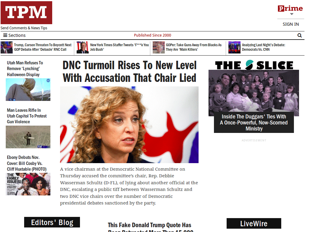 TalkingPointsMemo.com Clean-up