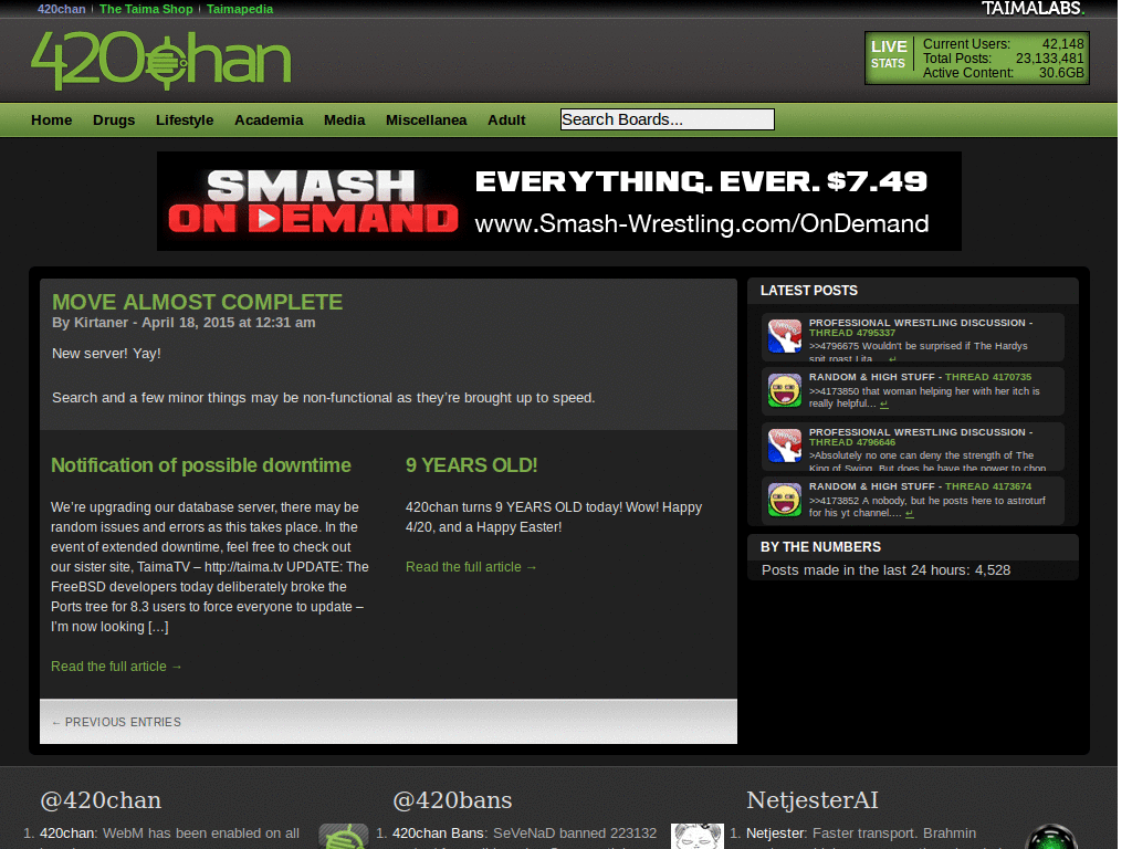 Remove 420chan Dropdown
