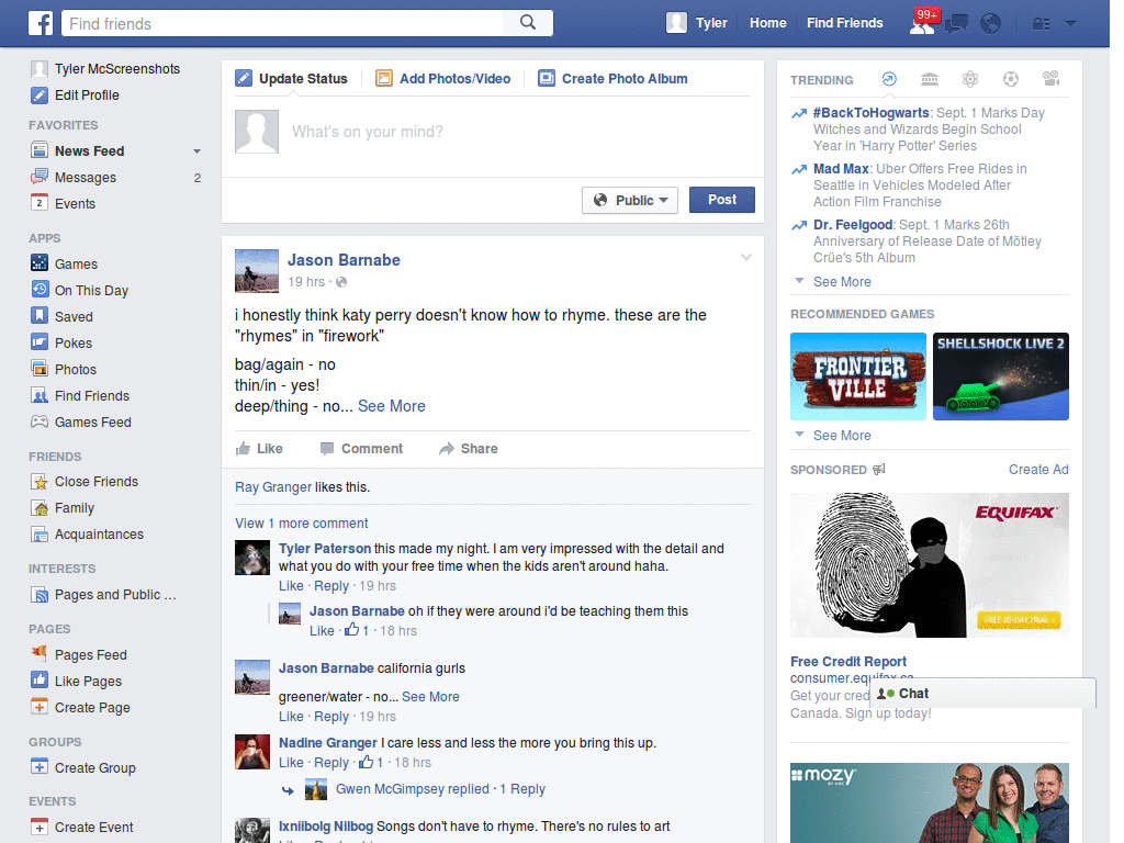 facebook widescreen off-center glich fix