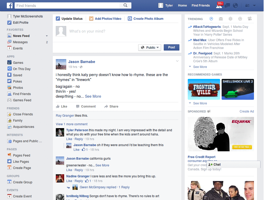 Facebook'' - Modify the bottom bar