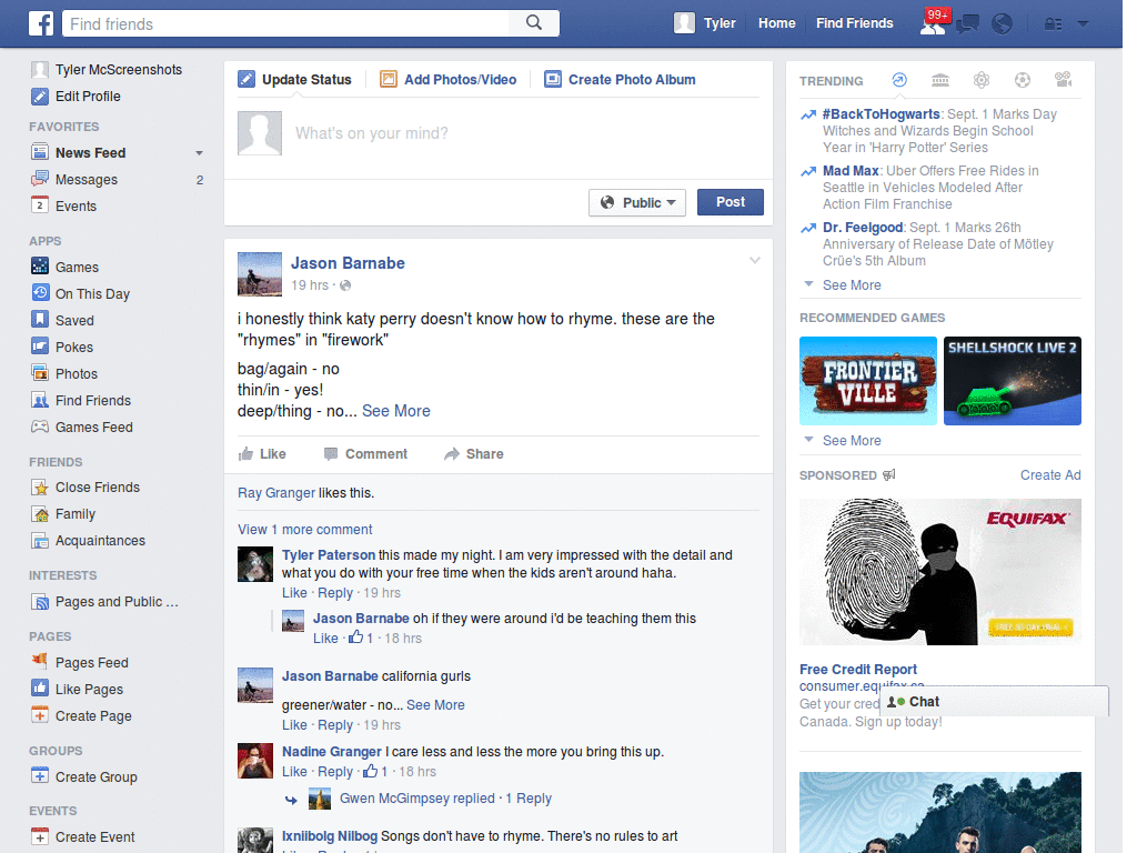 Facebook'' - Bottom Bar - Hide Conversations