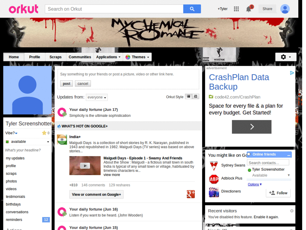 Orkut - My Chemical Romance 1 ( by Templah.com )