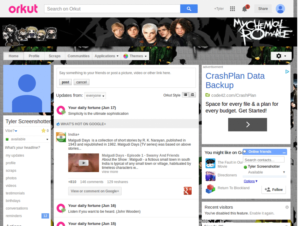 Orkut - My Chemical Romance 2 ( by Templah.com )