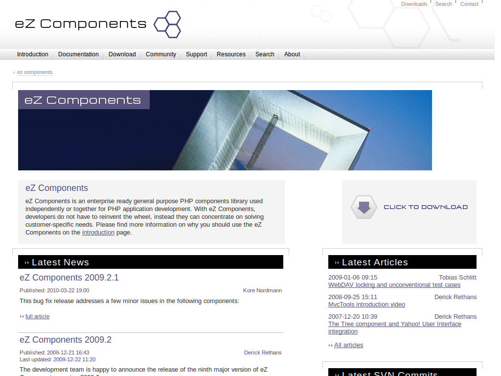 eZ Components - flexible width