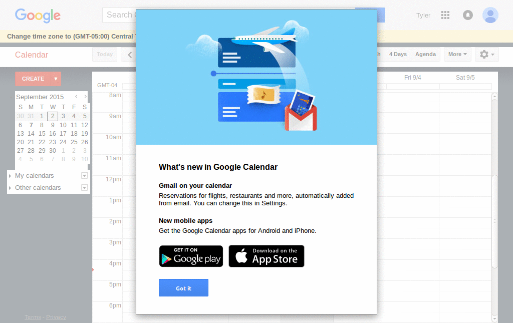 Google Calendar Globex Remixed Part I