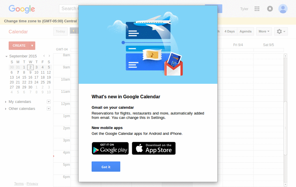 Google Calendar Globex Remixed Part II