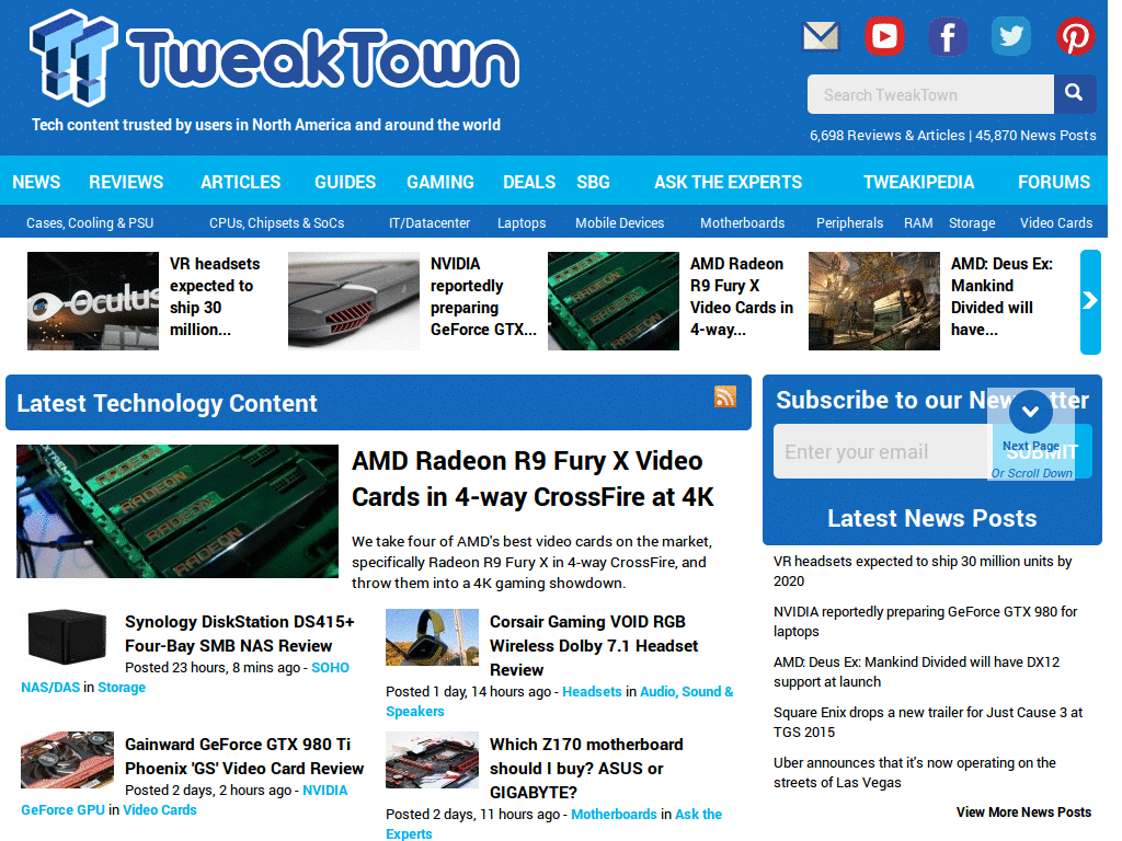 tweaktown.com Cleanup