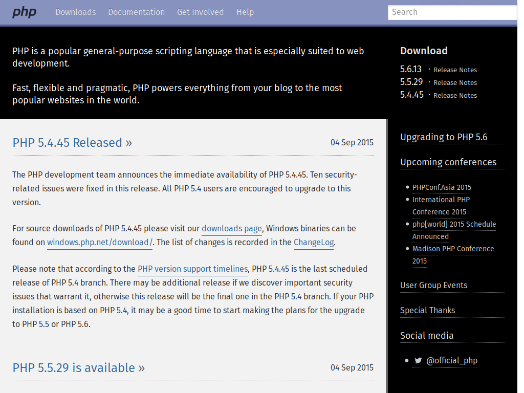 php.net zenburn theme