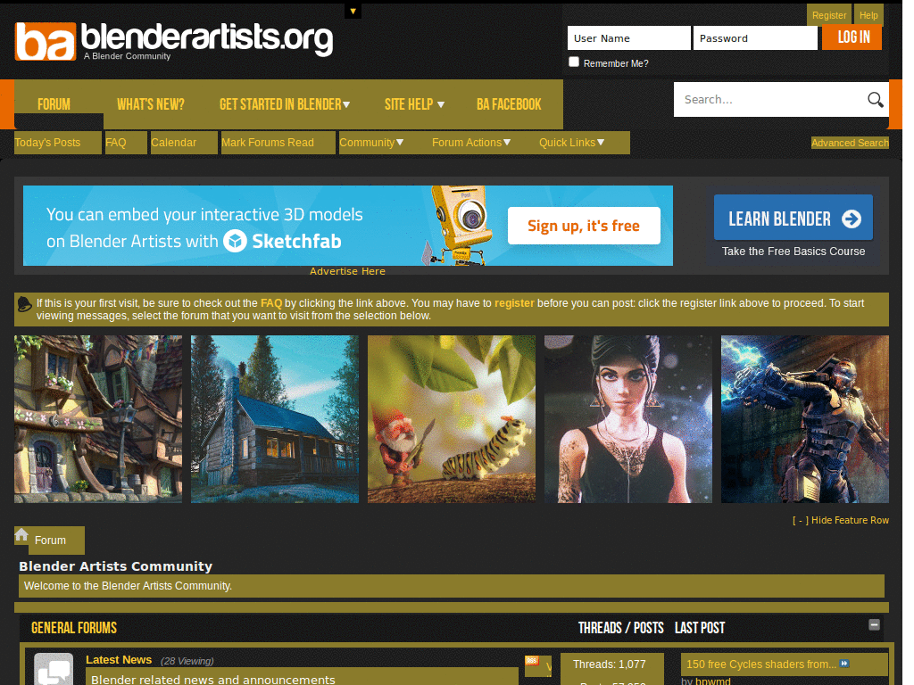 Blenderartists: Easy Reading