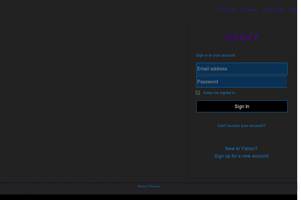 Yahoo Blue!