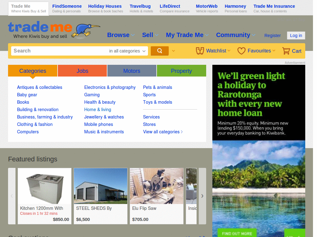 TradeMe Colours