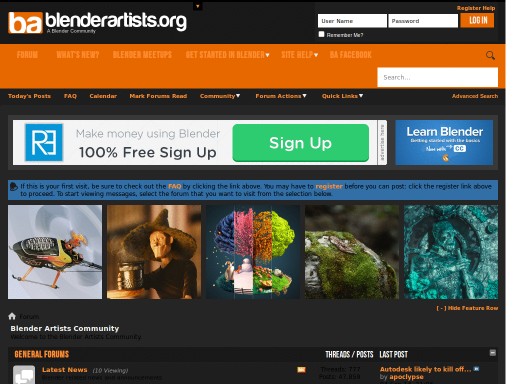 blenderartists.org, Grey-Orange-Blue-Flexible