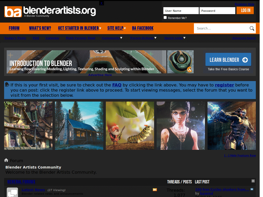 blenderartists.org, Grey-Orange-BLUE-VARIANT