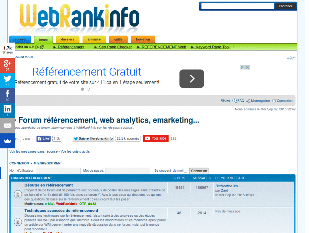 Forum Webrankinfo