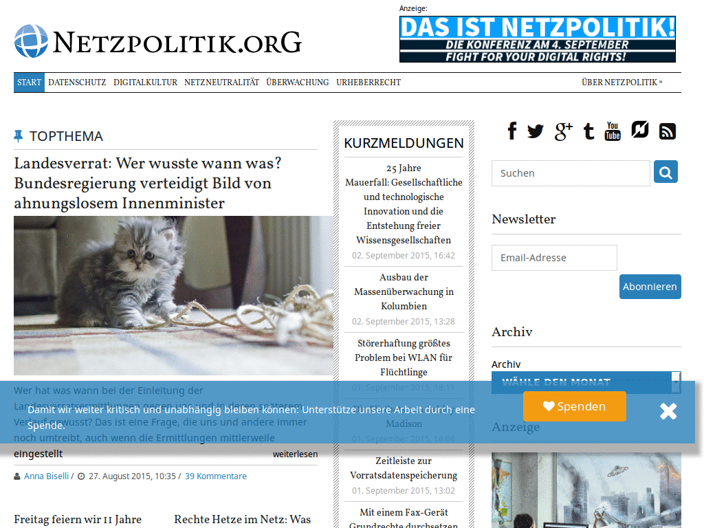 netzpolitik.org - keine Versalien in Überschriften