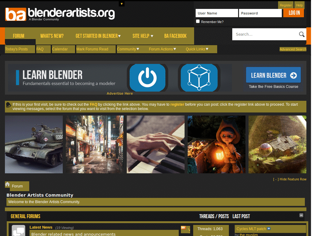 Blenderartists: Easy Reading (daredemo)