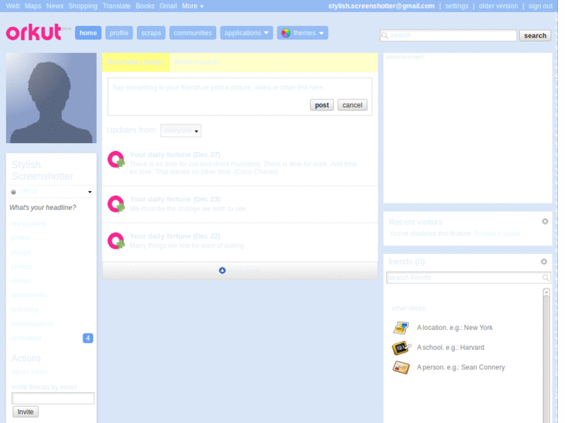 Oasis Theme for Orkut By Marco Alves