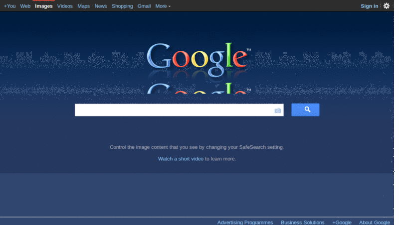 Google, igoogle, google.co.uk dark blue redesign