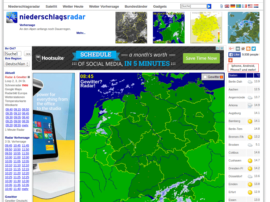 Niederschlagsradar.de