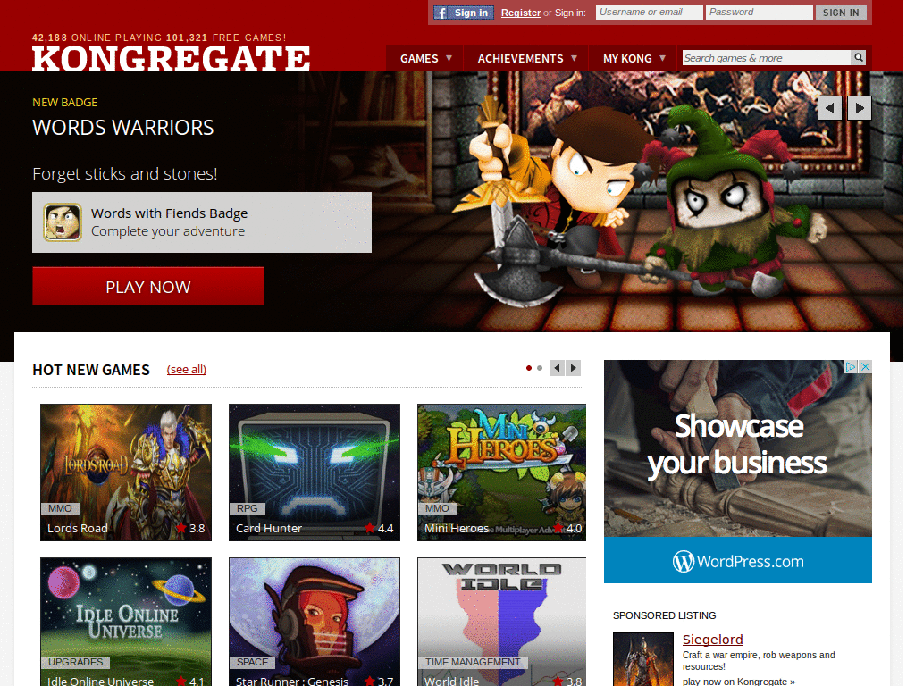 Disable Kongregate Chat