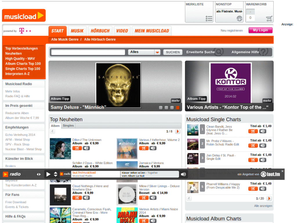 musicload.org - Remove sponsored Links