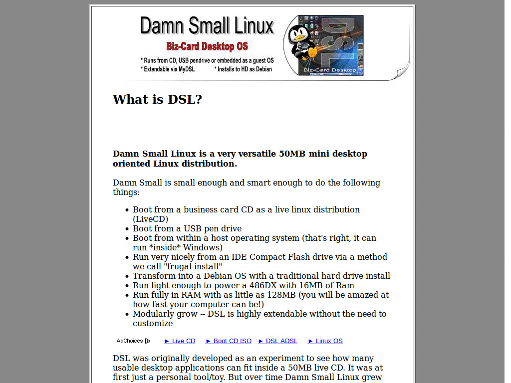 PrivateSniper's Style :: Damn Small Linux
