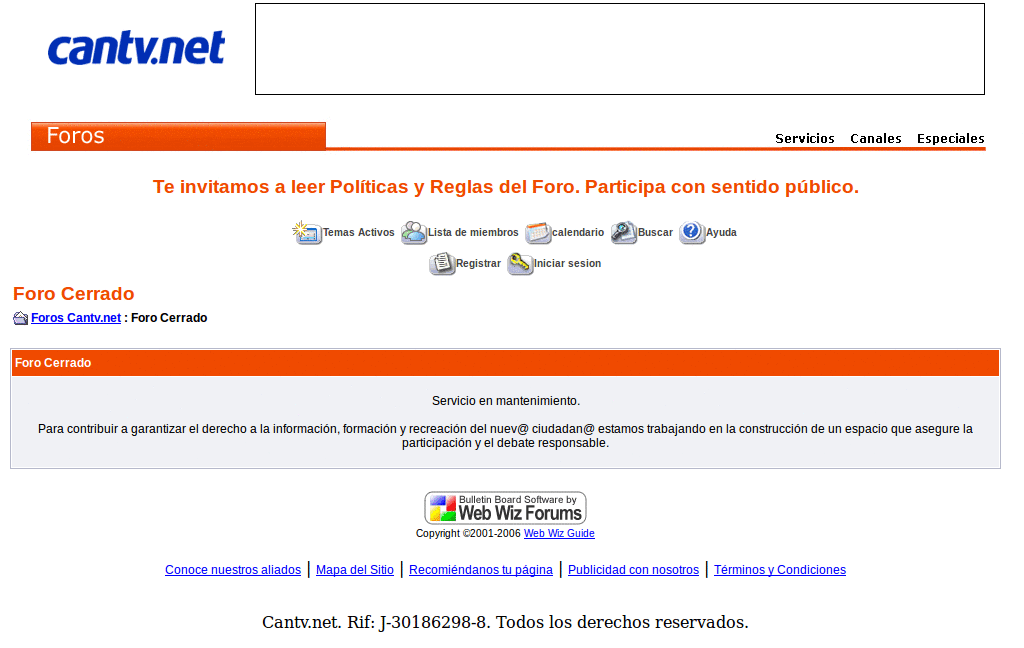expandir los foros de cantv