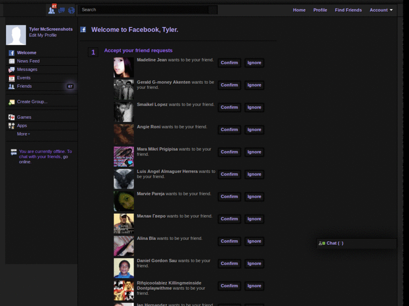 Facebook  - Yellow Transparant Skin