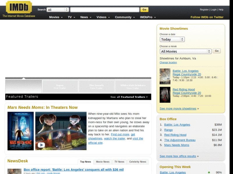 Hide IMDb 'Sponsored Links'