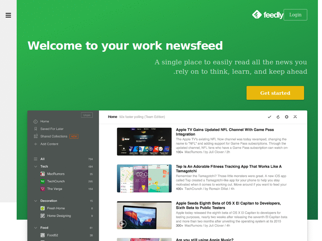 Persian feedly