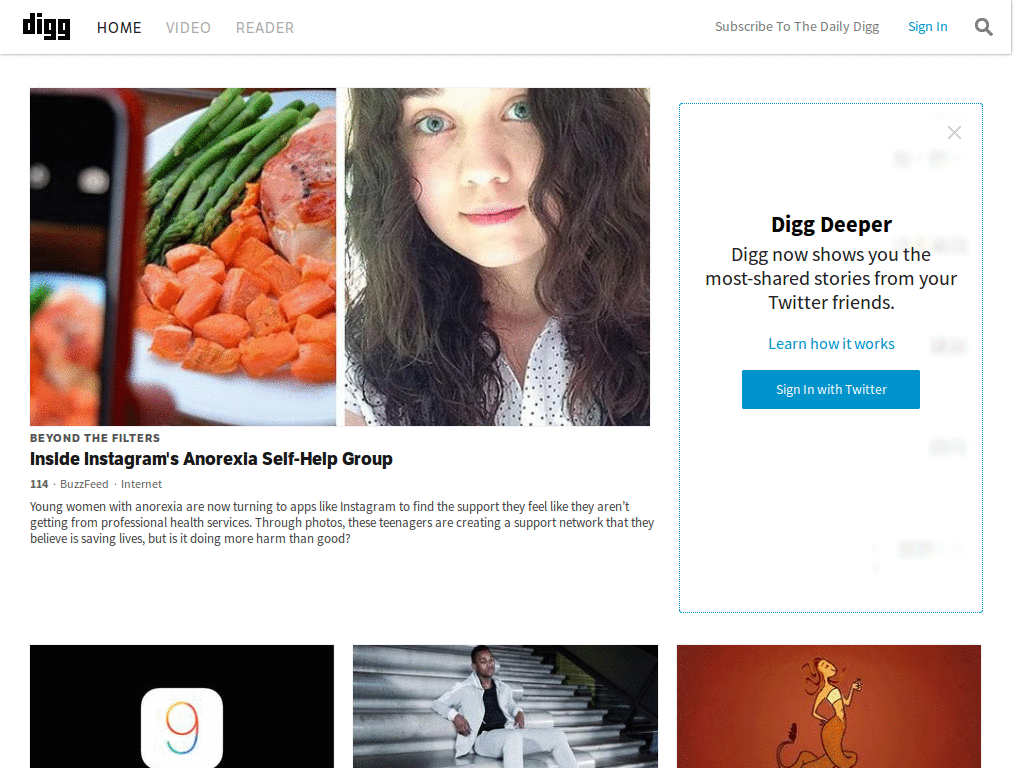 Remove the bottom header of digg v4