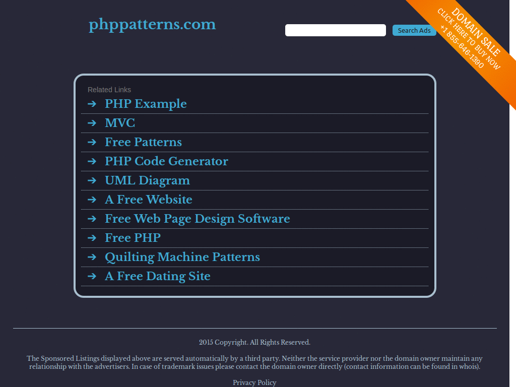 phppatterns.com Cleanup