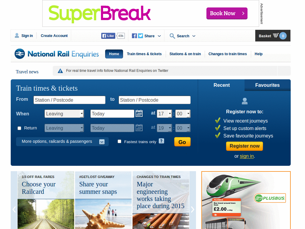 Simplify National Rail