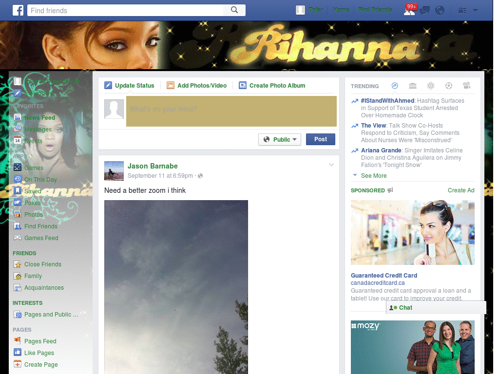 Facebook - Rihanna ( by Templah.com )