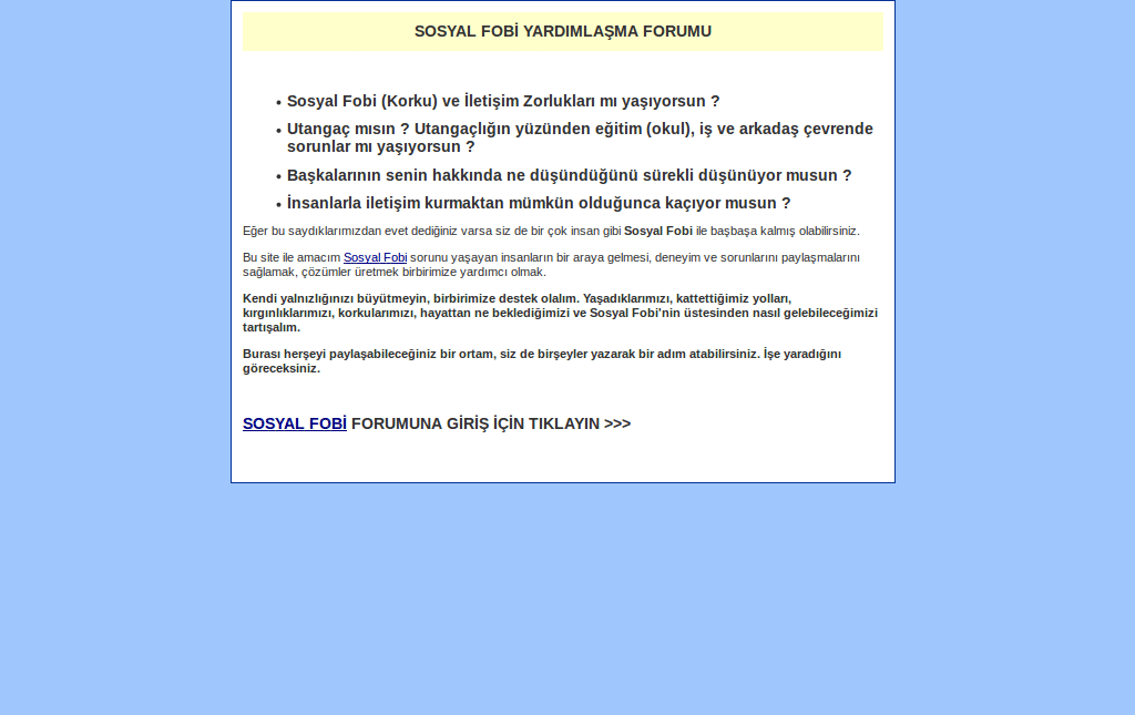 Sosyal-Fobi.net Mavi