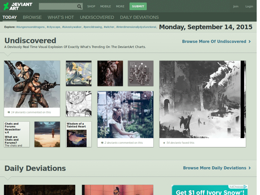 DeviantART > remove the sub begger.