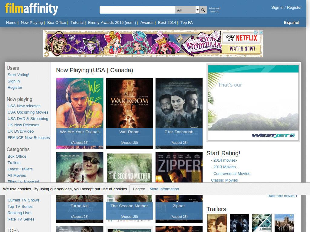 Centrar FilmAffinity