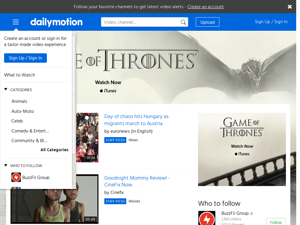 dailymotion gt