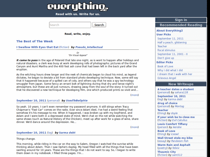 Everything2: hide links in writeup text