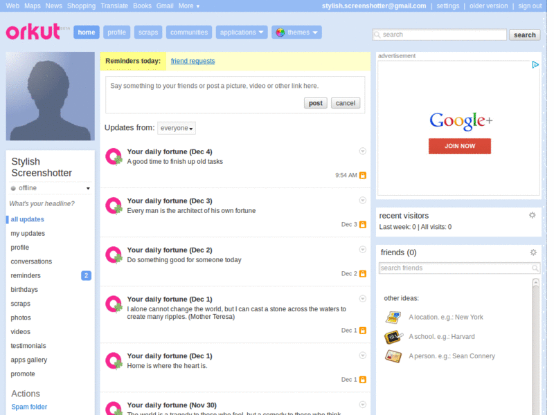 Melhorias para orkut 0.4/Upgrades for orkut 0.4
