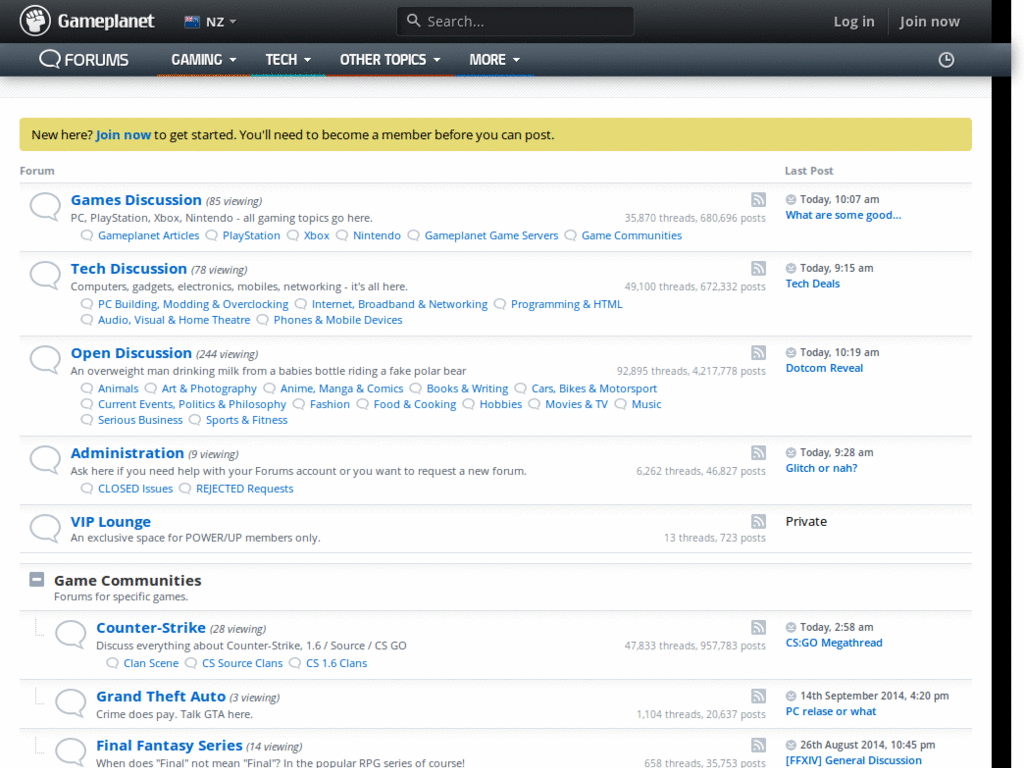 GP Forums Dark