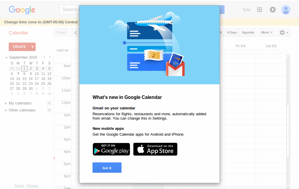 Google - Calendar - Uncluttered
