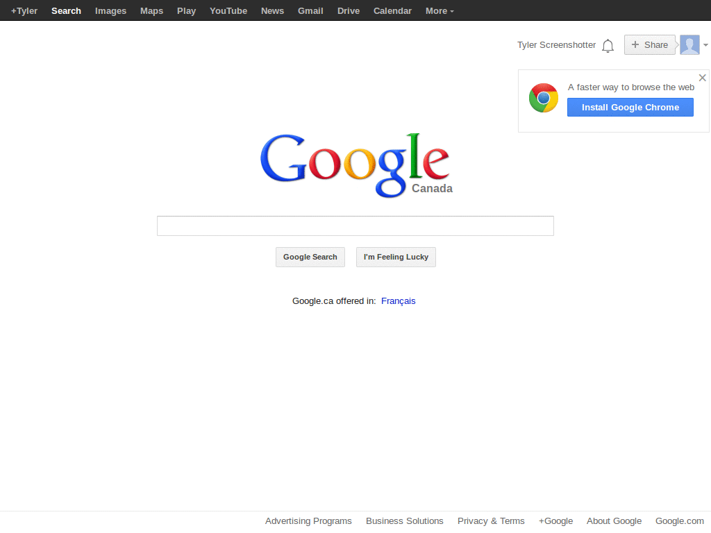 Google - Toggle Top Bar (Left)