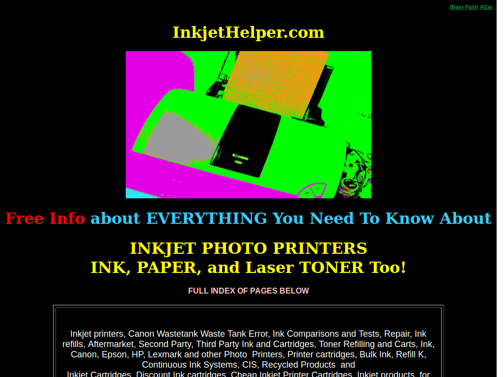 Inkjethelper - Change dark background to white