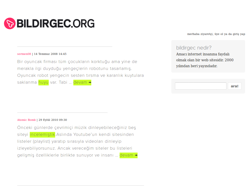 Bildirgec - Dark Theme (eye saver)